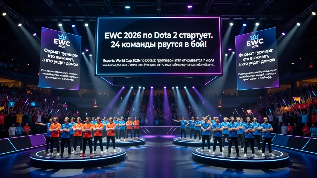 EWC 2026 по Dota 2 стартует. 24 команды рвутся в бой!