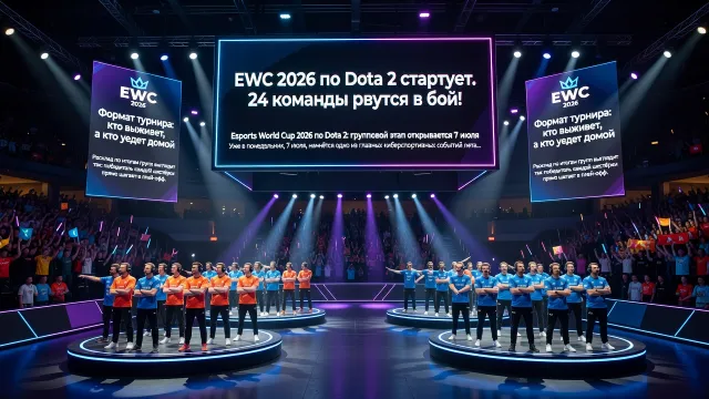 EWC 2026 по Dota 2 стартует. 24 команды рвутся в бой!
